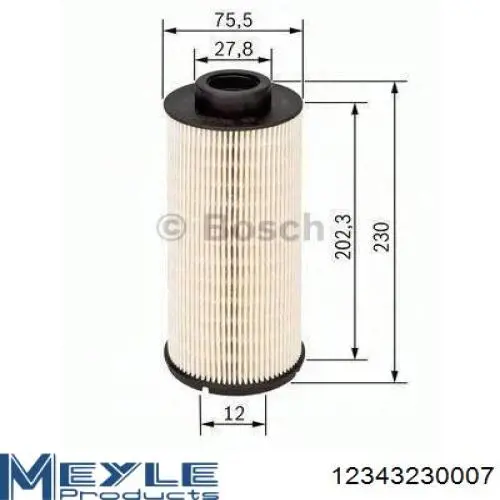Filtro de combustible 2V5201512 VAG