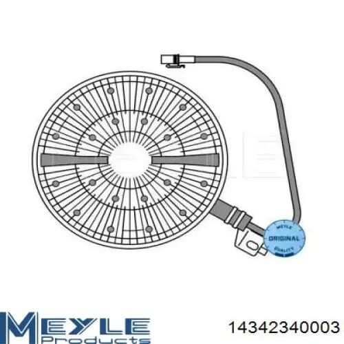 Embrague viscoso de ventilador 1806712 DAF