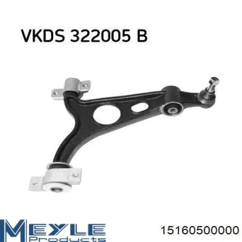 Brazo superior derecho de la suspensión delantera Lemforder 28141