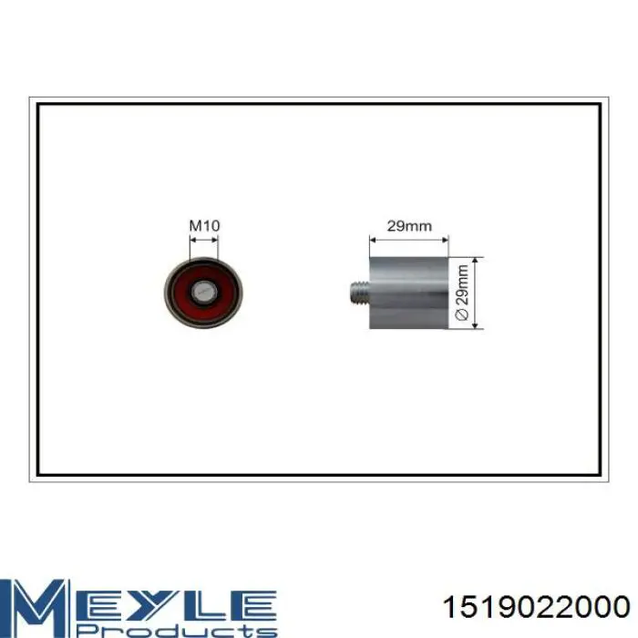 103906B109244 VAG rodillo intermedio de correa dentada