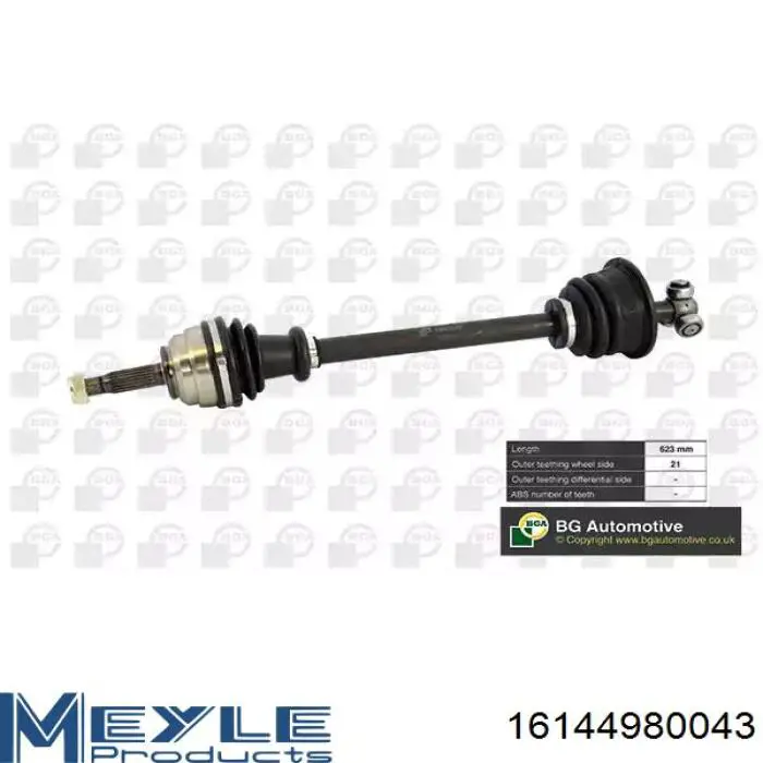 8200844453 Renault (RVI) árbol de transmisión delantero derecho