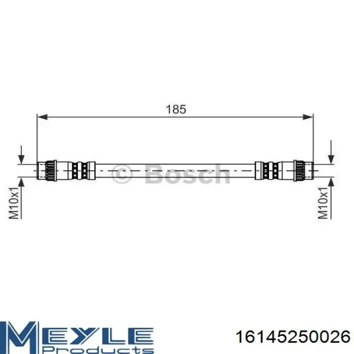 Latiguillos de freno delantero T496105 STC