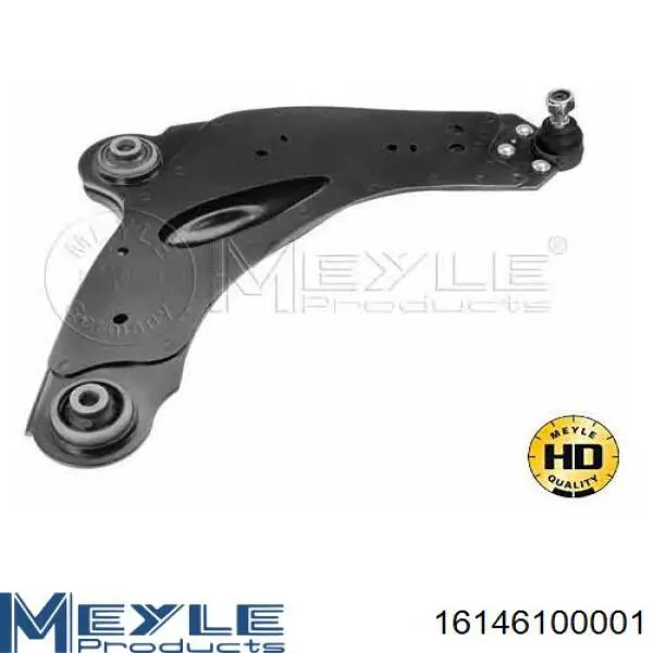 Silentblock del brazo de suspensión 16146100001 Meyle