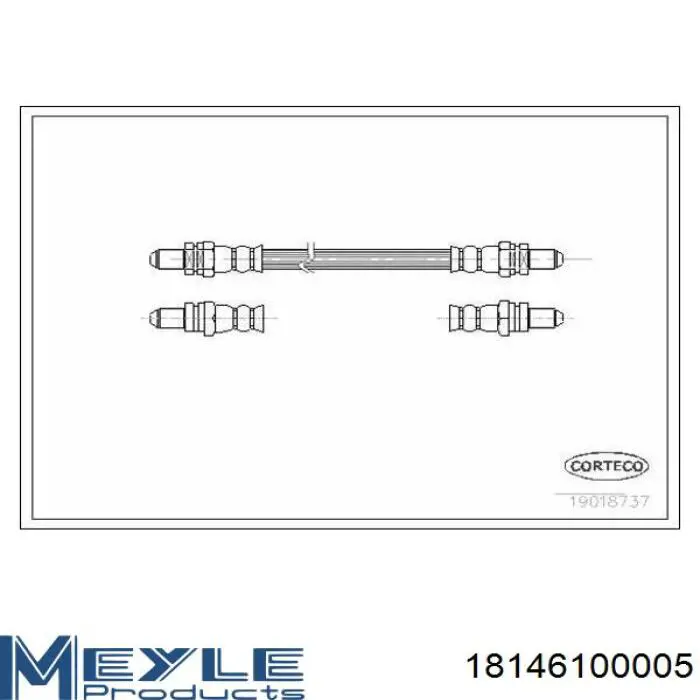 Comprar 18146100005 Meyle Buje del brazo de suspensión delantero superior