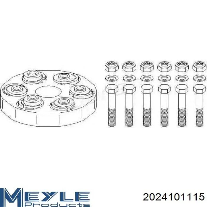 2024101115 Meyle articulación, árbol longitudinal, delantera