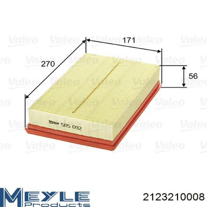 Filtro de aire 55184943 Fiat/Alfa/Lancia