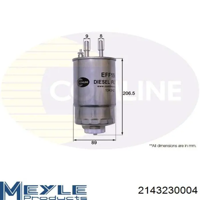 Filtro combustible Alfa Romeo Mito 955