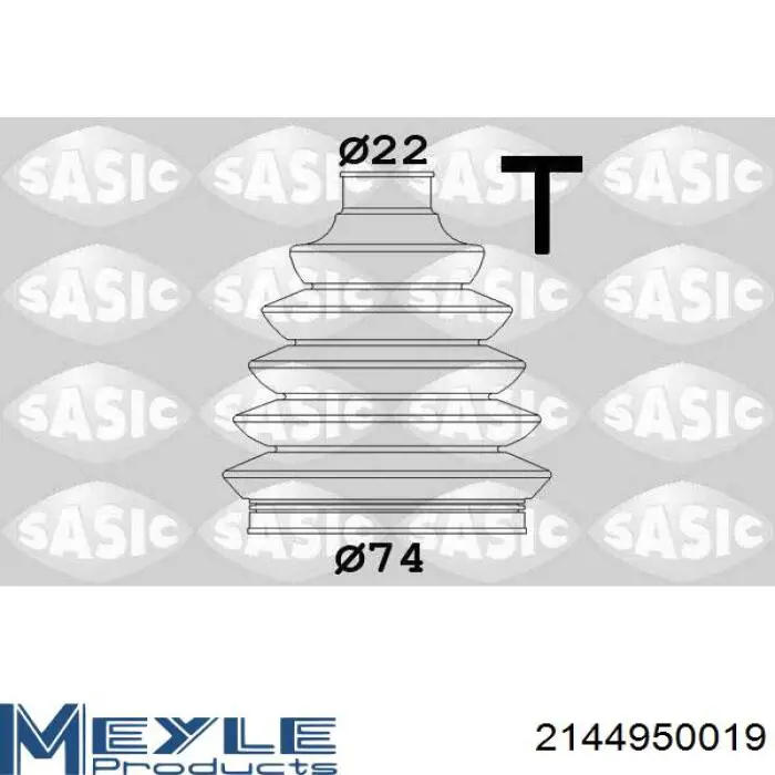 Fuelle semieje delantero exterior Metalcaucho 00174