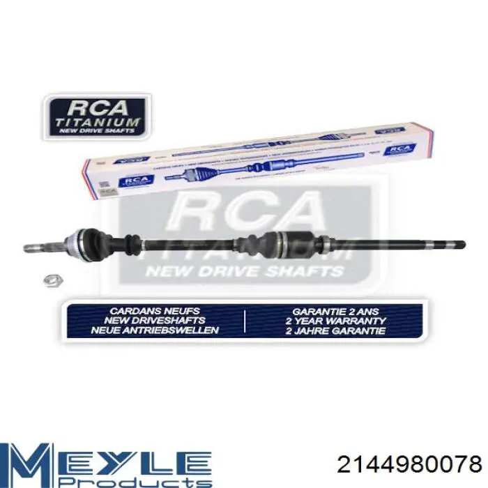 Semieje delantero izquierdo TDS0037 Magneti Marelli