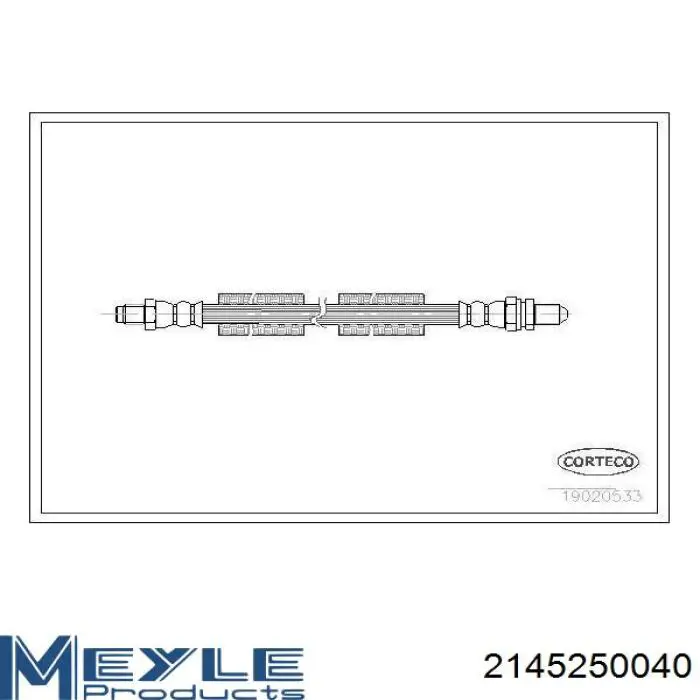 Latiguillo de freno delantero Fiat Tipo 160