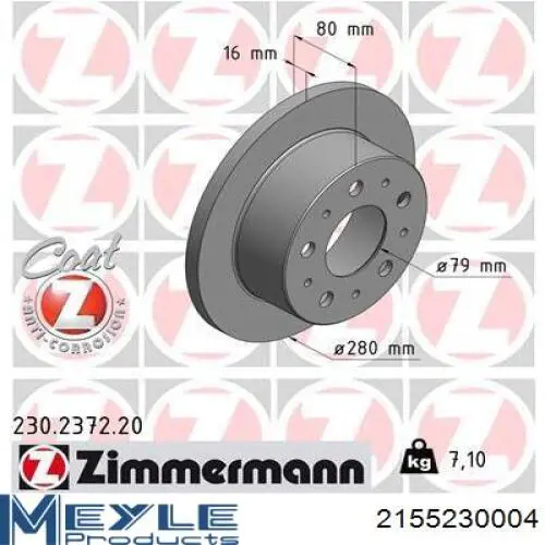 Disco de freno trasero Blue Print ADP154326 precio, desde 48,93 EUR