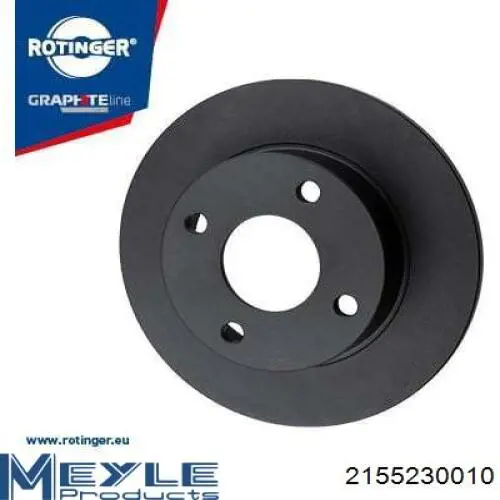 2155230010 Meyle Freno de disco trasero