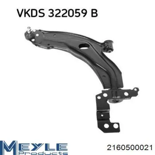 Brazo inferior izquierdo de la suspensión delantera 304037 Polcar