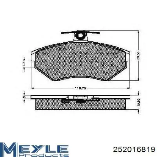 Pastillas de freno delanteras Seat Toledo 1 1L