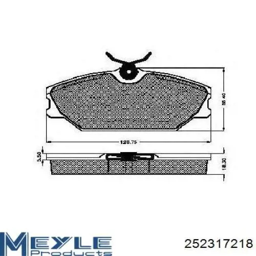 Pastillas de freno delanteras Renault Laguna 1 B56, 556