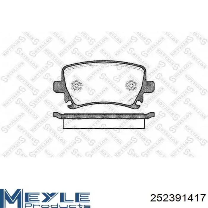 Comprar 252391417 Meyle Pastillas de freno traseras