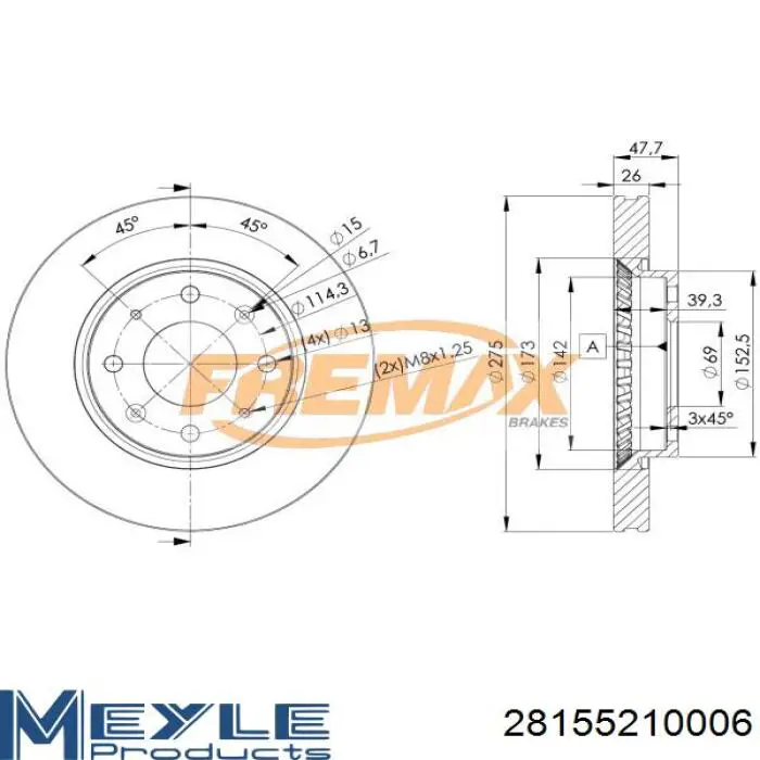 DIK17C Japan Parts Discos