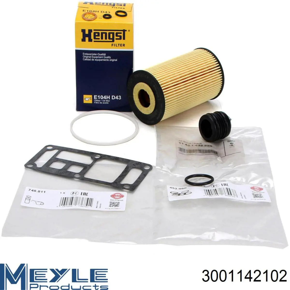 Filtro de aceite 3001142102 Meyle