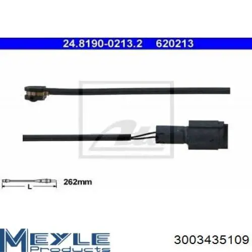 Comprar 56603 Mapco Sensor de desgaste de las pastillas de freno delanteras