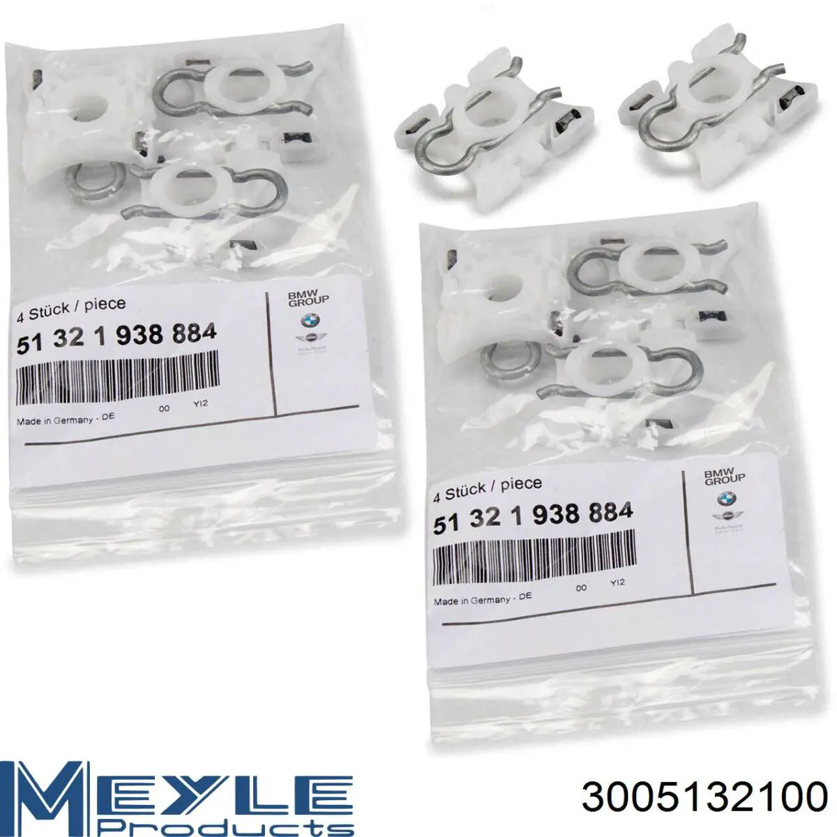 Comprar 3005132100 Meyle Patín del elevalunas delantero