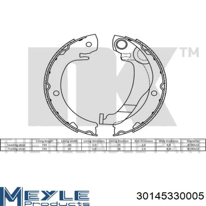 Zapatas de freno de mano Toyota 044950F010 precio, desde 34,36 EUR