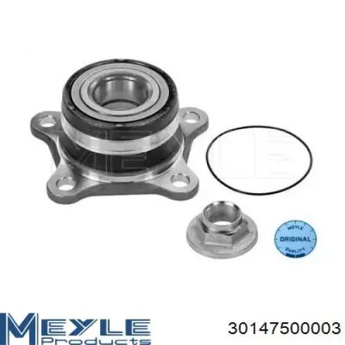 Cubo de rueda trasero DACF1177 Koyo