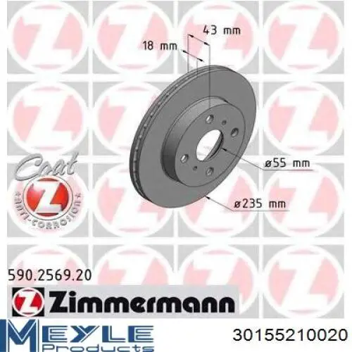 Comprar DI278C Japan Parts Freno de disco delantero