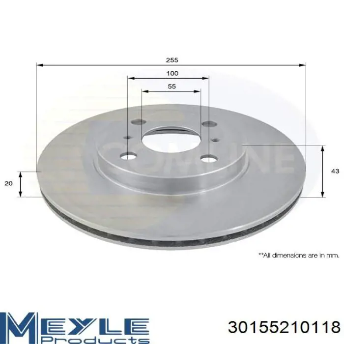 Comprar 4351252090 Toyota Freno de disco delantero