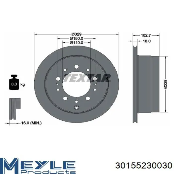 Frenos traseros Japan Parts DP223C