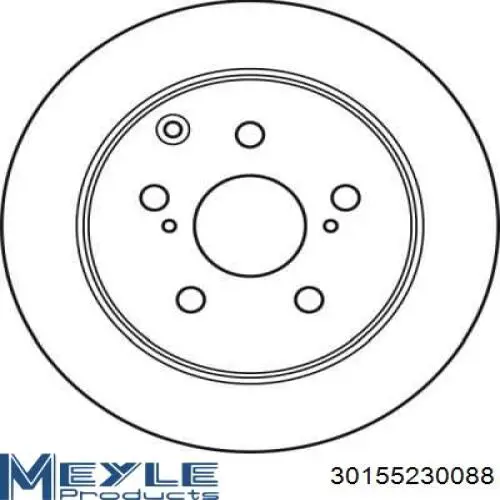 4243105050 Toyota Freno de disco trasero