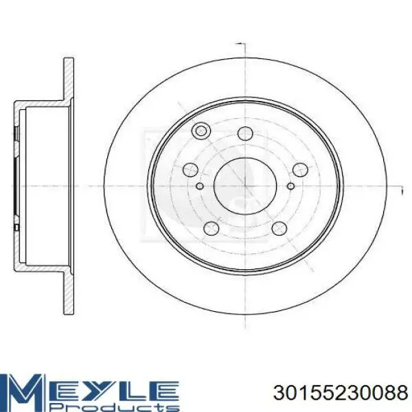 Comprar 4243105050 Toyota Disco de freno trasero