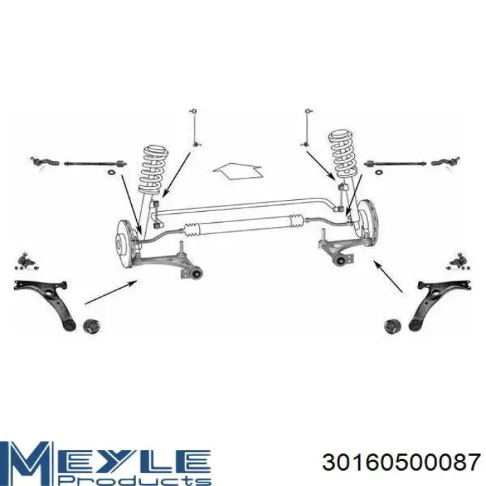 Comprar TOWP2992 Moog Brazo inferior izquierdo de la suspensión delantera