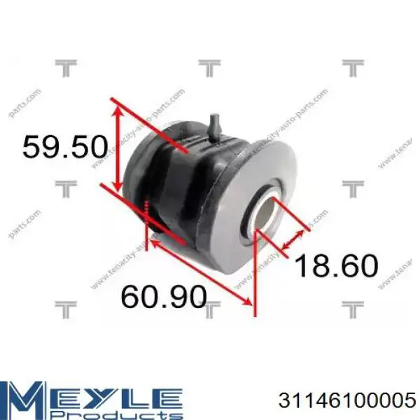 Silentblock suspension Meyle 31146100005