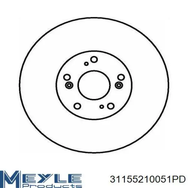 Disco de freno delantero Japan Parts DI403C