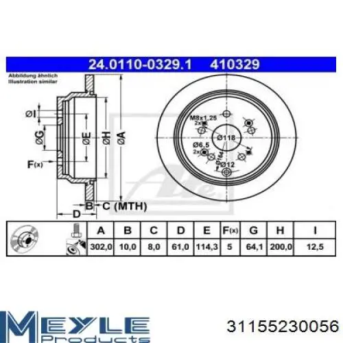 Comprar 42510TP6A01 Honda Disco de freno trasero