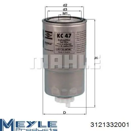 Filtro de combustible STC2827 Land Rover