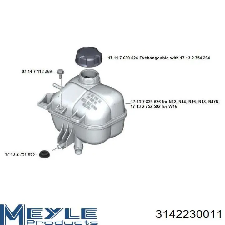 Botella de expansión NTY CZWBM029