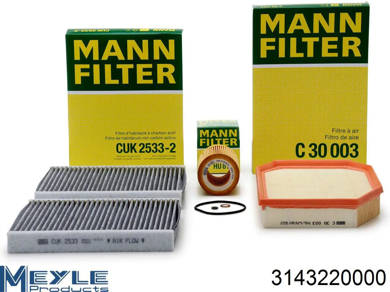 Filtro de aceite Meyle 3143220000 precio, desde 6,59 EUR