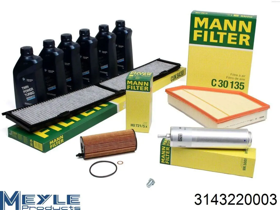 Filtro de aceite 11427805707 BMW