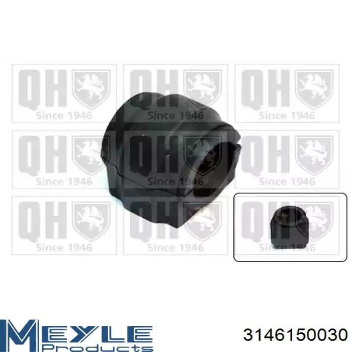 07275 Metalcaucho Buje de barra estabilizadora delantera