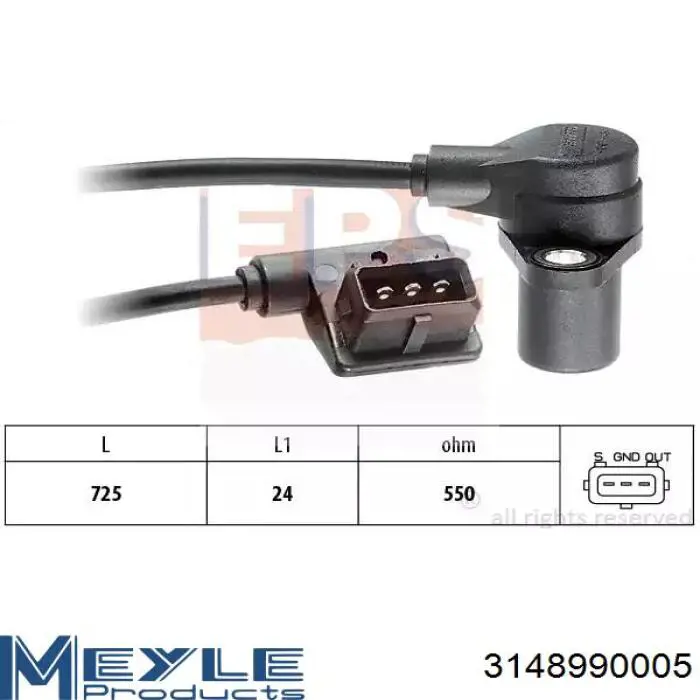 Sensor de cigüeñal SAG073 Magneti Marelli
