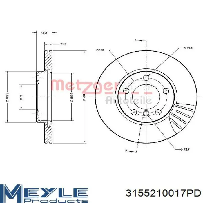 Freno de disco delantero MINI COUNTRYMAN R60