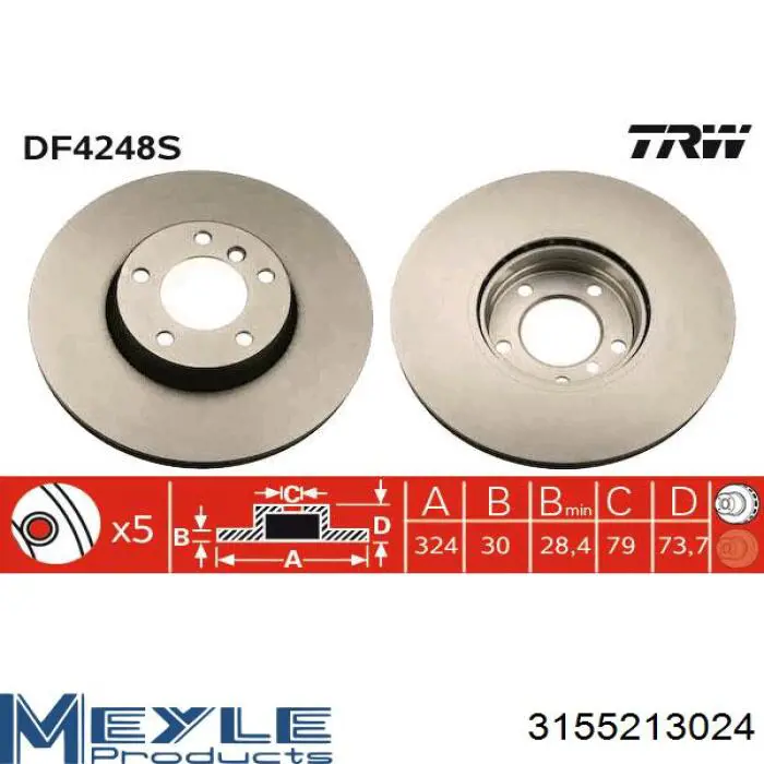 Disco de freno PB20050 Starline