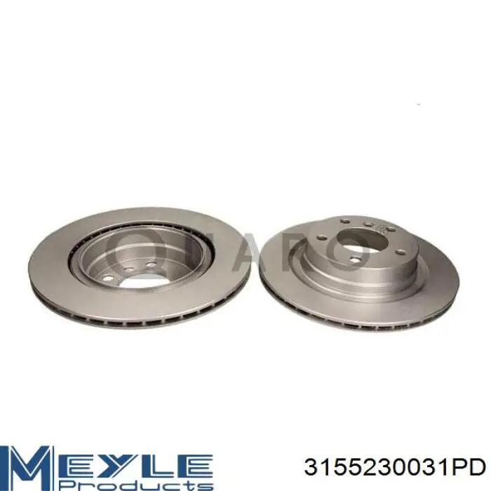 Disco de freno trasero BDS1293 Jurid/Bendix