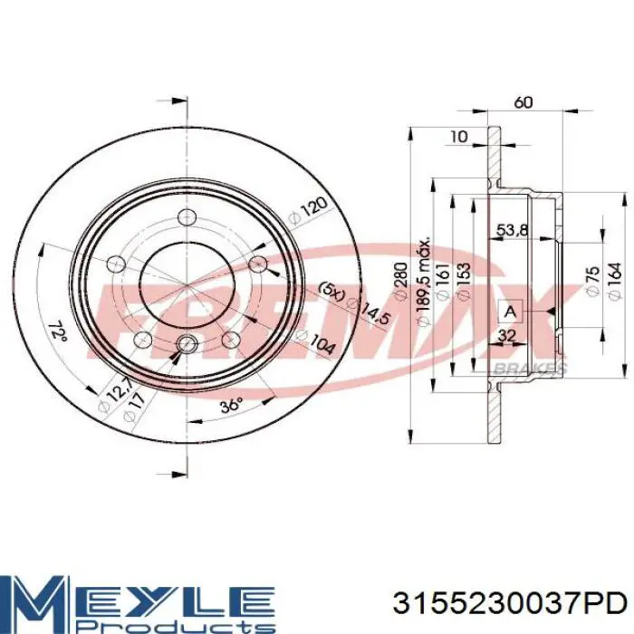 Comprar BBD4953 Borg&beck Disco de freno trasero