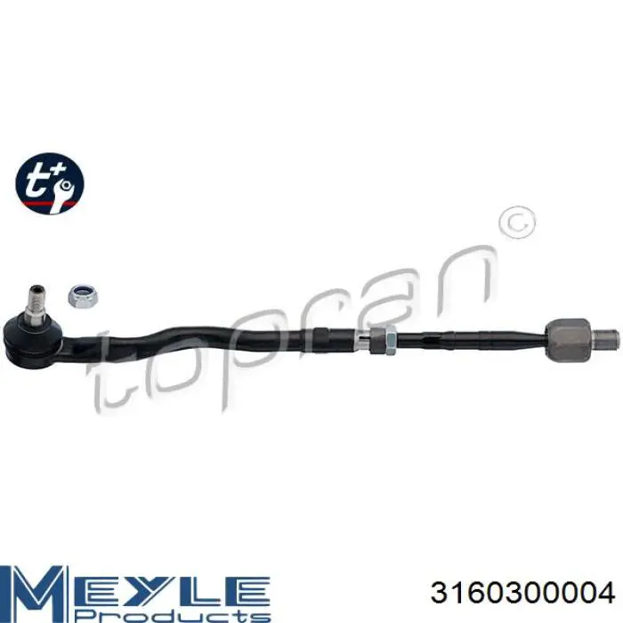 Barra de dirección completa izquierda B602603 Teknorot