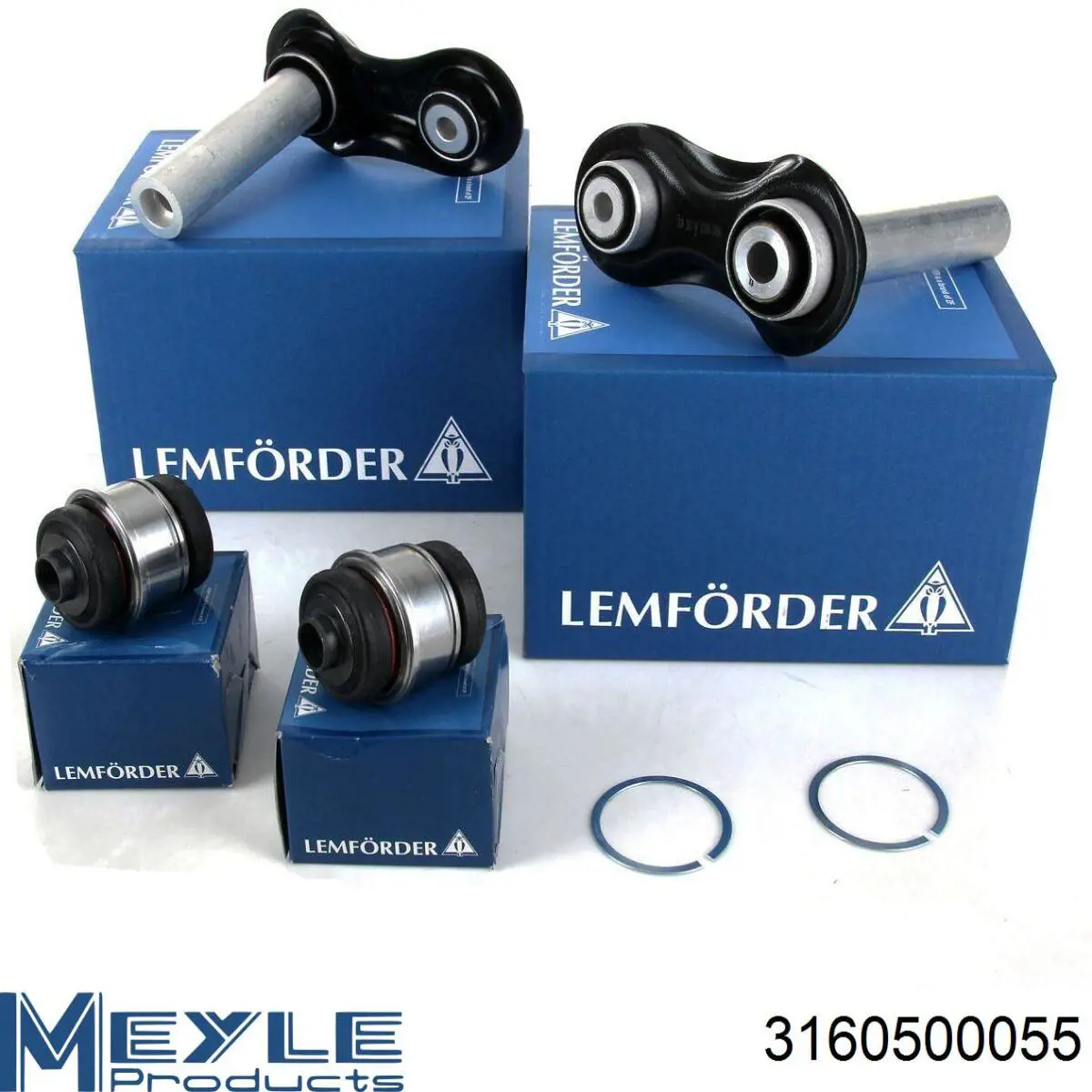 Brazo superior derecho de la suspensión trasera 3160500055 Meyle