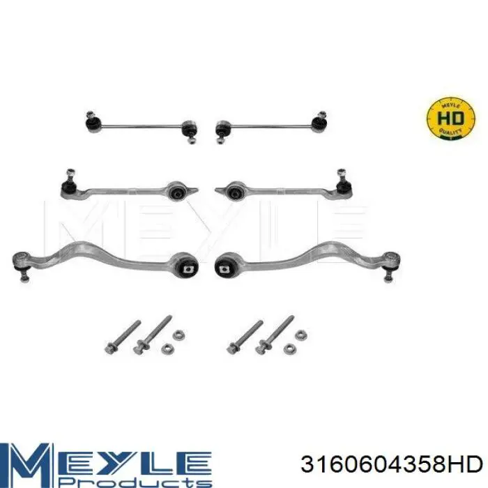 3160604358HD Meyle barra estabilizadora delantera derecha