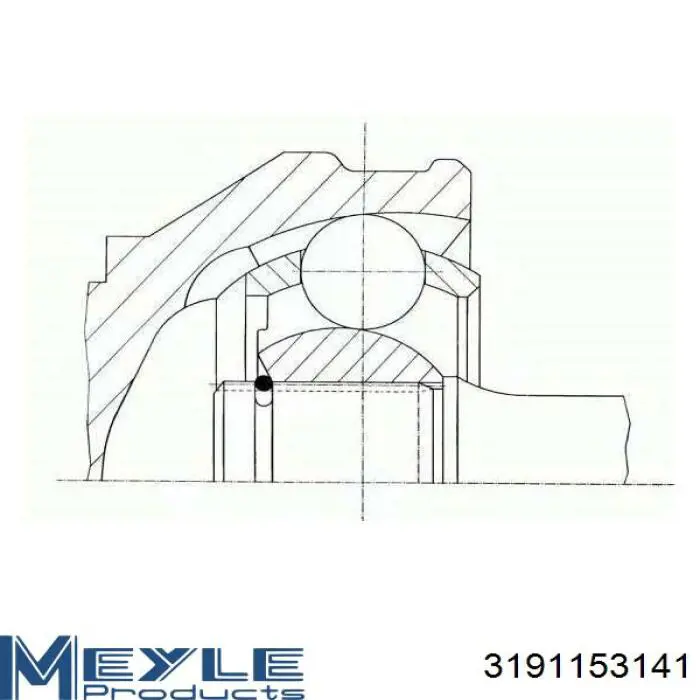 319 115 3141 Meyle tubería de radiador arriba