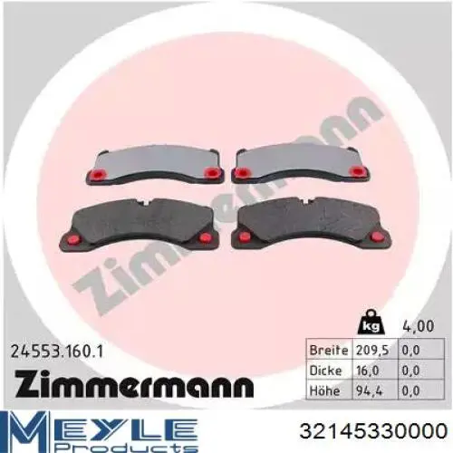 Zapatas de freno 412200 Road House